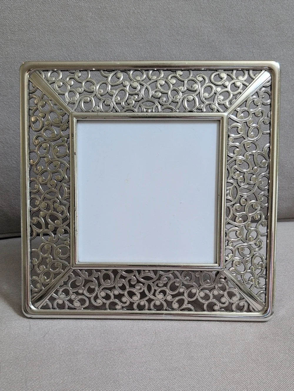 Classic Brighton Serendipity Silver Filigree Photo Frame 5 x 5 Photo Opening